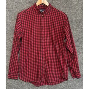 Polo Ralph Lauren Red Black Check Gingham Button Down Shirt Boys Size XL 18-20